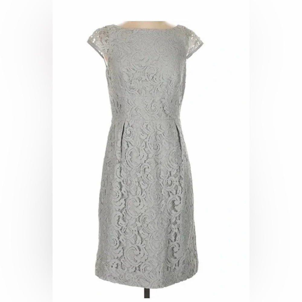 J. Crew GreenElegant Lace Cap Sleeve Dress Size 2 C12-013